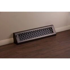 Tuscan, 24 In., Oil Rubbed Bronze/Powder Coat, Steel Baseboard Vent With Damper -Fire Place Store metallics steelcrest registers grilles btu24bbsorb fa 1000