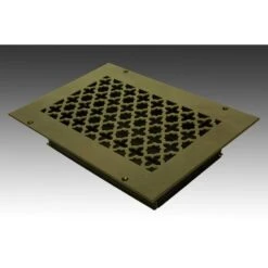 Victorian 10 In. X 6 In. Oil Rubbed Bronze Powder Coat Steel Wall Ceiling Vent With Opposed Blade Damper