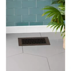 Victorian 10 In. X 6 In. Oil Rubbed Bronze Powder Coat Steel Floor Vent With Opposed Blade Damper -Fire Place Store metallics steelcrest registers grilles tvi10x6sorbn 1f 1000