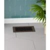 Victorian 10 In. X 6 In. Oil Rubbed Bronze Powder Coat Steel Floor Vent With Opposed Blade Damper