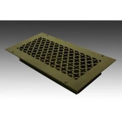 Victorian 14 In. X 6 In. Oil Rubbed Bronze Powder Coat Steel Wall Ceiling Vent With Opposed Blade Damper