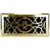 10 In. W X 4 In. H Floor Register In Classic Design And Oiled Bronze For Duct Opening Of 10 In. W X 4 In. H