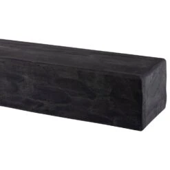 48 In. W X 5.5 H X 6.25 In. D Rough Hewn Midnight Black Cap-Shelf Mantel -Fire Place Store midnight black dogberry collections mantel shelves m hewn 4862 nght none 44 1000