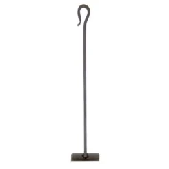 Shepherd's Hook 28 In. Tall Fireplace Ash Hoe Tool, Graphite