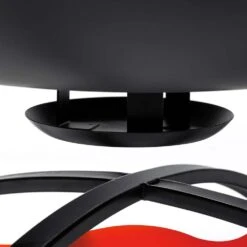 26 In. Outdoor Firepit Bowl With Spark Screen Cover And Log Grate In Black -Fire Place Store misopily fire pit covers and accessories hdph020ot268 76 1000