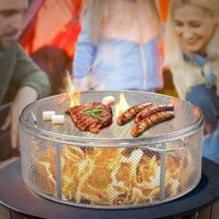 18 In. X 6 In. Fire Pit Spark Protector Screen Cover With 2 Sticks For Backyard/Outdoor 11 18 In. X 6 In. Fire Pit Spark Protector Screen Cover With 2 Sticks For Backyard/Outdoor -Fire Place Store misopily fire pit covers and accessories hdph020ot275 44 1000