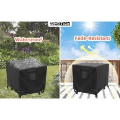 Square Gas Fire Pit Cover 30 In. X 30 In. X 25 In., Waterproof And 600D Heavy-Duty Fire Table Cover, Patio Propane -Fire Place Store misopily fire pit covers and accessories ph03928b086 44 1000