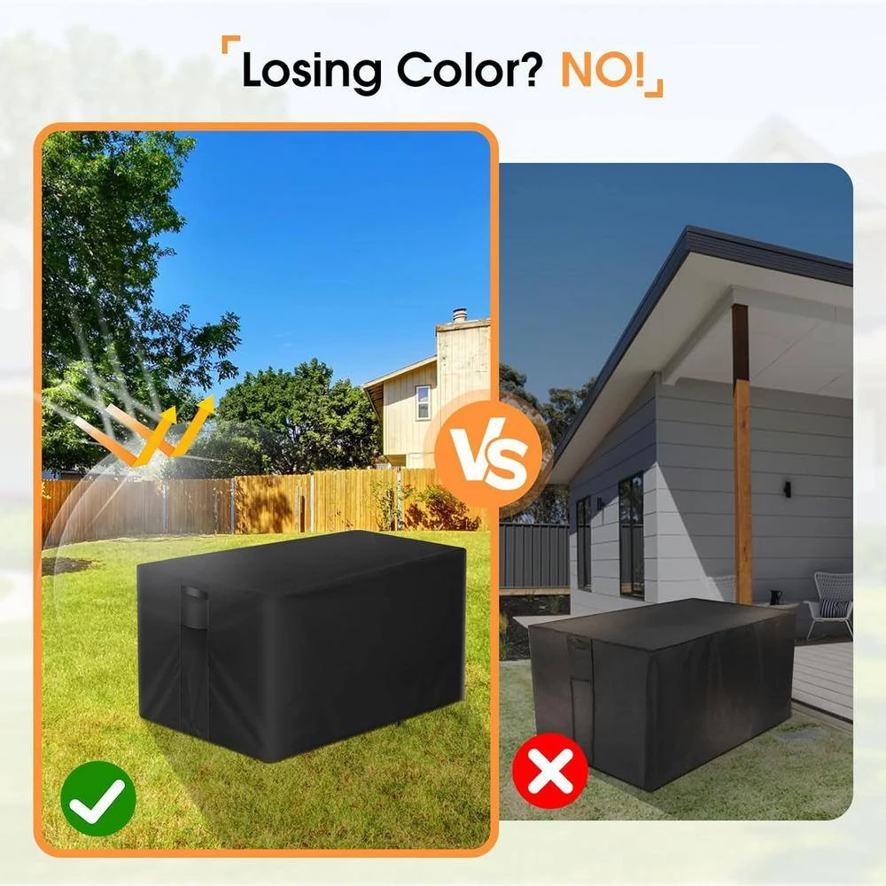 42 In. Rectangular Firepit Cover For Outdoor Fireplace Waterproof Propane Fire Table Cover, Black 4 42 In. Rectangular Firepit Cover For Outdoor Fireplace Waterproof Propane Fire Table Cover, Black - Image 4