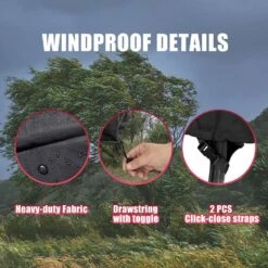 22- 34 Inch Fire Pit Cover Round 420D Heavy Duty Oxford Fabric Full Coverage Patio Outdoor, Waterproof Fire Bowl 10 22- 34 Inch Fire Pit Cover Round 420D Heavy Duty Oxford Fabric Full Coverage Patio Outdoor, Waterproof Fire Bowl -Fire Place Store misopily fire pit covers and accessories ph03928b089 44 1000