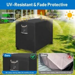 1000N Max Tension Fire Pit Cover Rectangular 900D Upgrade Extra Dense Fabric Fire Table Cover Rectangle Waterproof -Fire Place Store misopily fire pit covers and accessories ph03928b090 fa 1000