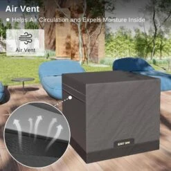 28 In. Fire Pit Table Cover For Outdoor Propane, 600D Heavy-Duty Fabric, Waterproof, Dustproof And All-Weather Resistant -Fire Place Store misopily fire pit covers and accessories ph03928b091 fa 1000