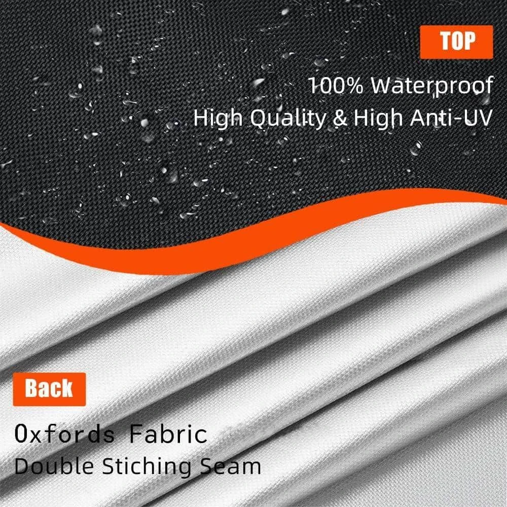 Fire Pit Table Cover Square 30 In. X 30 In. X 25 In., Waterproof Fire Table Cover Square Anti-UV Heavy-Duty Patio Gas 4 Fire Pit Table Cover Square 30 In. X 30 In. X 25 In., Waterproof Fire Table Cover Square Anti-UV Heavy-Duty Patio Gas - Image 4