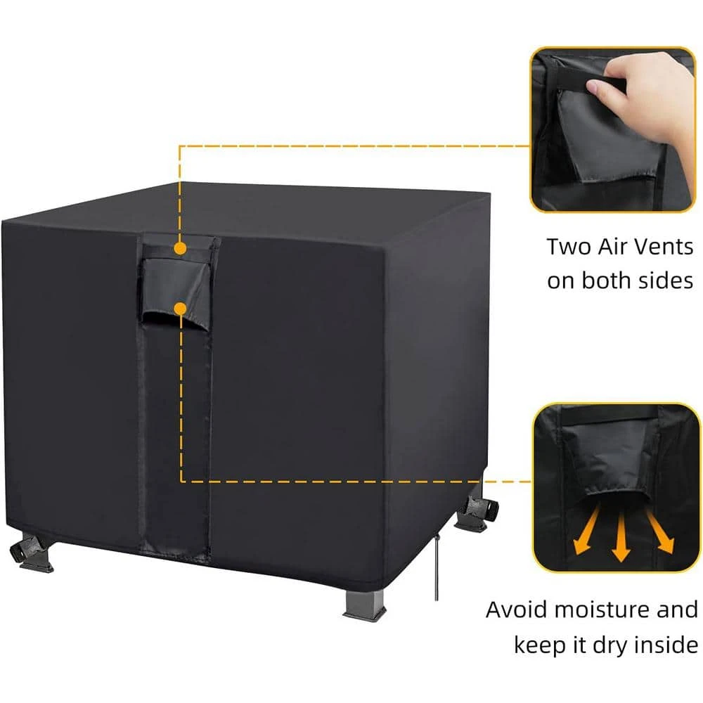 Fire Pit Table Cover Square 30 In. X 30 In. X 25 In., Waterproof Fire Table Cover Square Anti-UV Heavy-Duty Patio Gas 5 Fire Pit Table Cover Square 30 In. X 30 In. X 25 In., Waterproof Fire Table Cover Square Anti-UV Heavy-Duty Patio Gas - Image 5