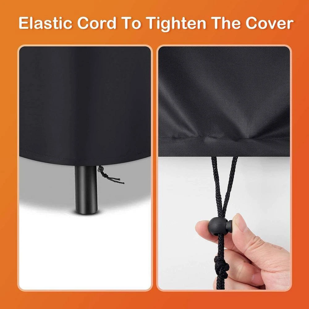 Outdoor Round Fire Pit Cover 22-34 In. Full Coverage Fire Pit Cover Dustproof Anti UV Waterproof And Tear Resistant 4 Outdoor Round Fire Pit Cover 22-34 In. Full Coverage Fire Pit Cover Dustproof Anti UV Waterproof And Tear Resistant - Image 4