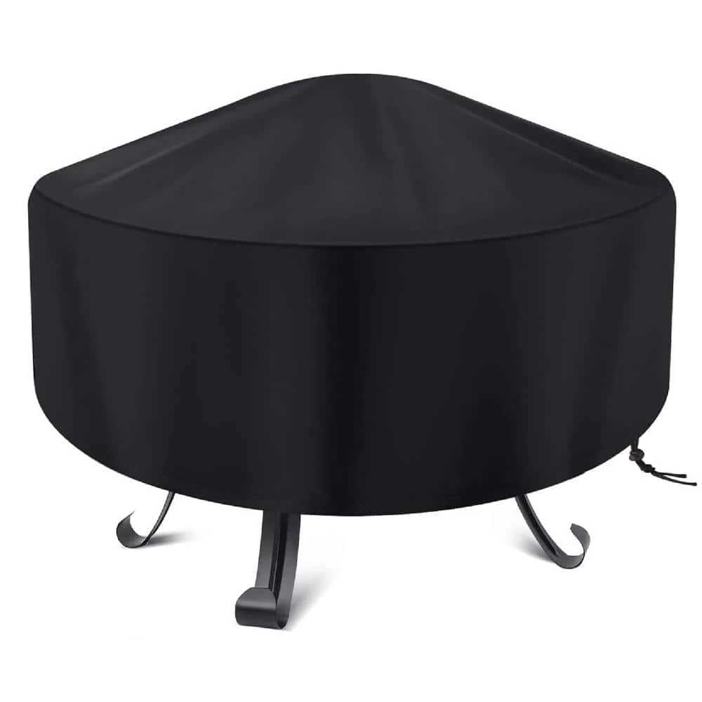 Outdoor Round Fire Pit Cover 22-34 In. Full Coverage Fire Pit Cover Dustproof Anti UV Waterproof And Tear Resistant 1 Outdoor Round Fire Pit Cover 22-34 In. Full Coverage Fire Pit Cover Dustproof Anti UV Waterproof And Tear Resistant