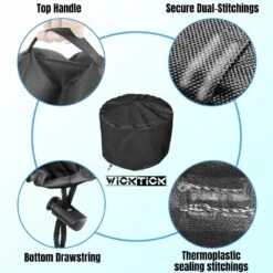 Round Fire Pit Cover For Solo Stove Bonfire 2.0 600D Heavy Duty Waterproof Camping 21 In. All-Weather Resistant 8 Round Fire Pit Cover For Solo Stove Bonfire 2.0 600D Heavy Duty Waterproof Camping 21 In. All-Weather Resistant -Fire Place Store misopily fire pit covers and accessories sa04 528b053 1f 1000