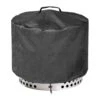 Round Fire Pit Cover For Solo Stove Bonfire 2.0 600D Heavy Duty Waterproof Camping 21 In. All-Weather Resistant