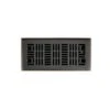 Art Nouveau 4 In. X 10 In. Steel Floor Register In Oil Rubbed Bronze