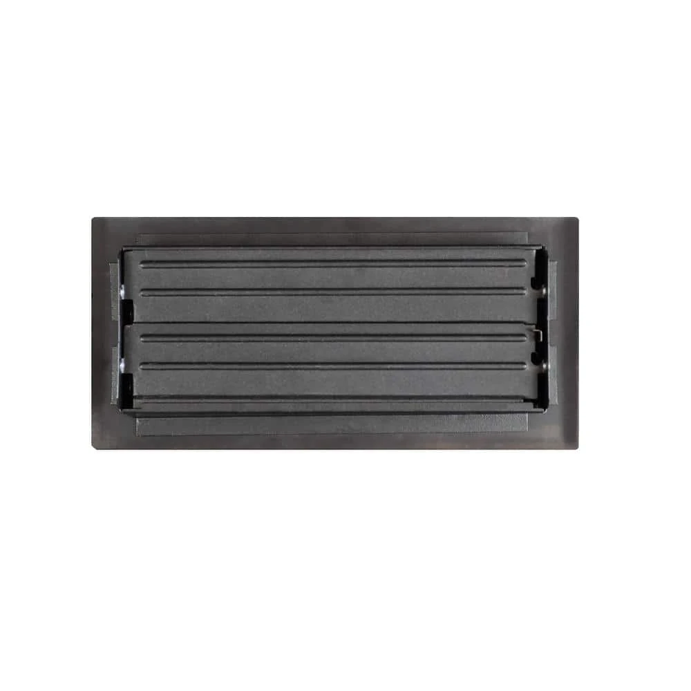 Art Nouveau 4 In. X 10 In. Steel Floor Register In Oil Rubbed Bronze 2 Art Nouveau 4 In. X 10 In. Steel Floor Register In Oil Rubbed Bronze - Image 2