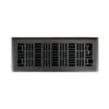 Art Nouveau 4 In. X 12 In. Steel Floor Register In Oil Rubbed Bronze