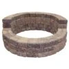58 In. X 20 In. Concrete StackStone High Back Fire Pit Kit In Northwest Blend