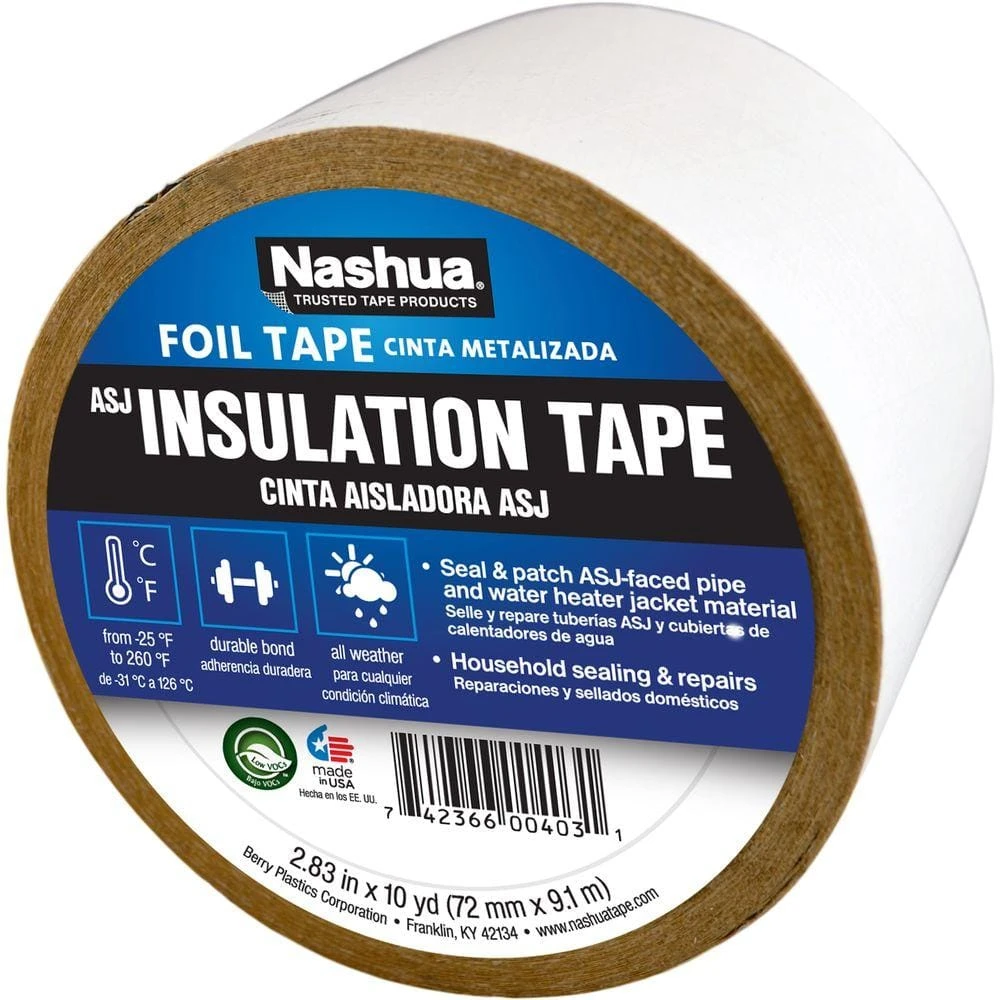 2.83 In. X 10 Yd. ASJ (All-Service Jacketing) Insulation Duct Tape 1 2.83 In. X 10 Yd. ASJ (All-Service Jacketing) Insulation Duct Tape