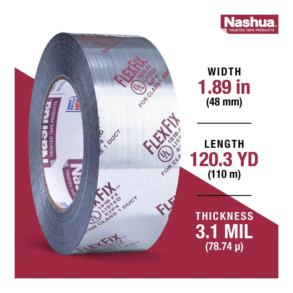 1.89 In. X 120.3 Yd. 555 FlexFix UL Listed Duct Tape Sealer 9 1.89 In. X 120.3 Yd. 555 FlexFix UL Listed Duct Tape Sealer - Image 9