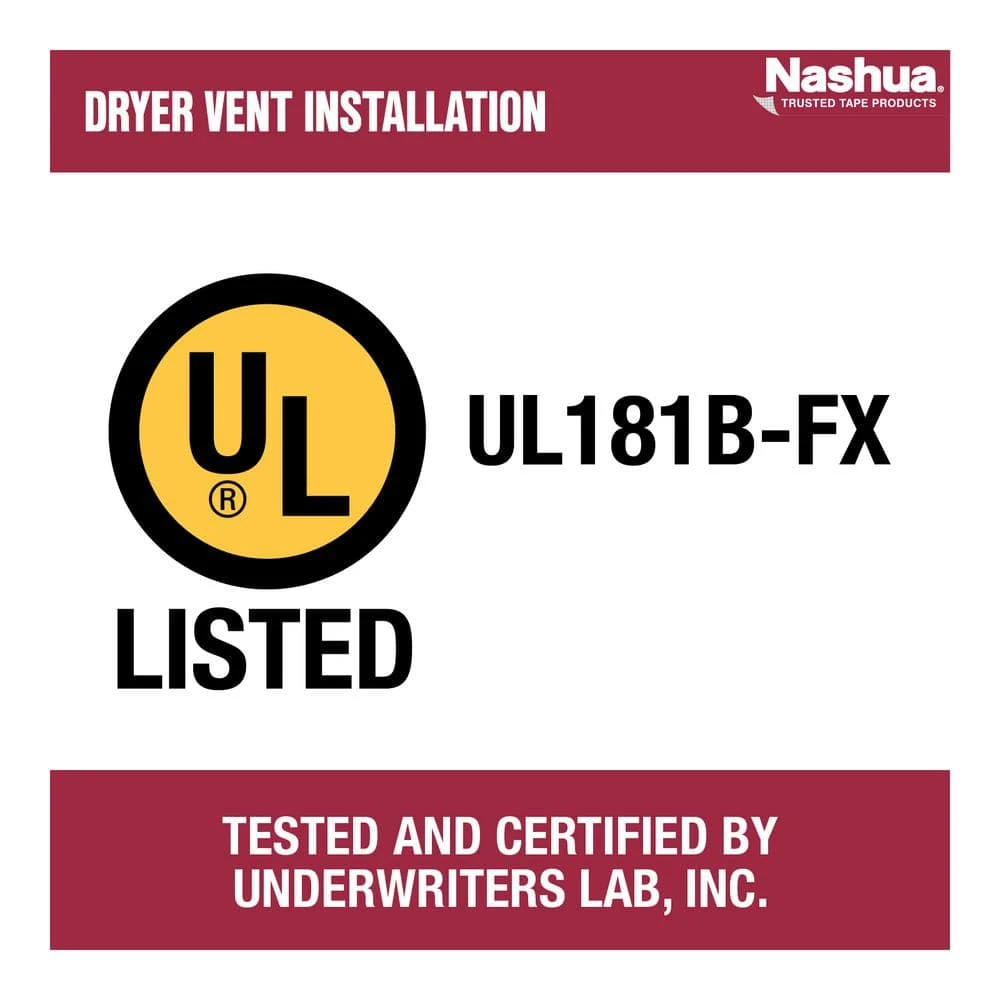 1.89 In. X 30 Yd. Dryer Vent Installation Air Duct Accessory Duct Tape 2 1.89 In. X 30 Yd. Dryer Vent Installation Air Duct Accessory Duct Tape - Image 2