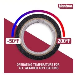 3 In. X 15 Ft. (5 Yds.) Aqua-Seal Waterproof Tape In Black -Fire Place Store nashua tape duct tape 1529844 4f 1000