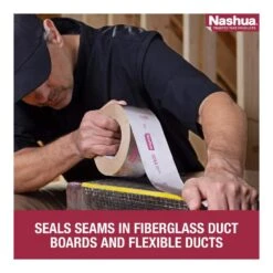 2.5 In. X 60 Yd. 324A Premium Foil HVAC UL Listed Sealer Duct Tape -Fire Place Store nashua tape duct tape 1542698 a0 1000