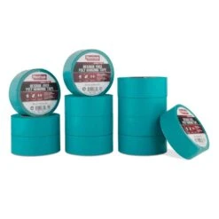 1.89 In. X 54.7 Yd. Residue Free Poly Hanging Duct Tape In Teal Pro Pack (12-Pack)