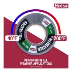 1.89 In. X 60 Yd. 398 All-Weather HVAC Duct Tape In Black -Fire Place Store nashua tape duct tape 1891329 4f 1000