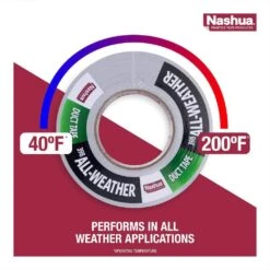 1.89 In. X 60 Yd. 398 All-Weather HVAC Duct Tape In White -Fire Place Store nashua tape duct tape 1891331 4f 1000