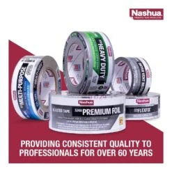 1.89 In. X 50 Yd. 322 Multi-Purpose HVAC Foil Sealer Duct Tape -Fire Place Store nashua tape duct tape 1906075 76 1000