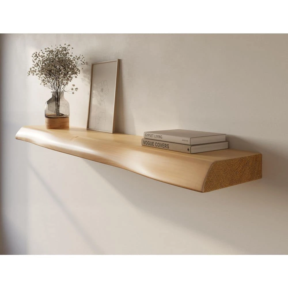 Live Edge 72 In. Natural Cap-Shelf Mantel 7 Live Edge 72 In. Natural Cap-Shelf Mantel - Image 7