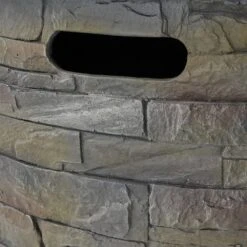 33 In. Natural Stone Round Propane Outdoor Fire Pit 14 33 In. Natural Stone Round Propane Outdoor Fire Pit -Fire Place Store natural stone coporesell gas fire pits clbcfp21sg 44 1000