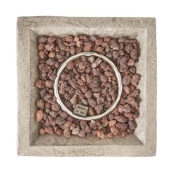 Laguna 19.50 In. X 29.00 In. Square Stone MGO Outdoor Patio Fire Pit - 40,000 BTU -Fire Place Store natural stone noble house gas fire pits 7546 a0 1000