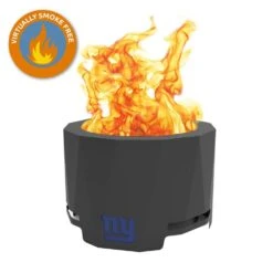 The Peak NFL 24 In. X 16 In. Round Steel Wood Patio Fire Pit - New York Giants 9 The Peak NFL 24 In. X 16 In. Round Steel Wood Patio Fire Pit - New York Giants -Fire Place Store new york giants blue sky outdoor living wood burning fire pits pfp2416 giants 31 1000