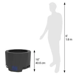 The Peak NFL 24 In. X 16 In. Round Steel Wood Patio Fire Pit - New York Giants 7 The Peak NFL 24 In. X 16 In. Round Steel Wood Patio Fire Pit - New York Giants -Fire Place Store new york giants blue sky outdoor living wood burning fire pits pfp2416 giants 40 1000