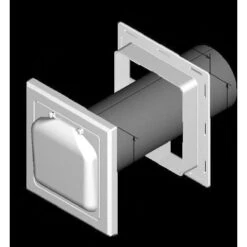 4 In. J Block Or Wide-Mount Dual Door Wall Vent In Brown -Fire Place Store no pest vent wall vents npjb fa 1000