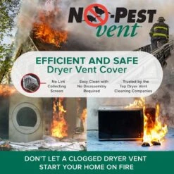 4 In. Wide-Mount Dual Door Wall Vent In White -Fire Place Store no pest vent wall vents npwrw 1f 1000