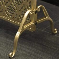 Ellias Gold Iron 1-Panel Fireplace Screen -Fire Place Store noble house fireplace screens 14388 4f 1000