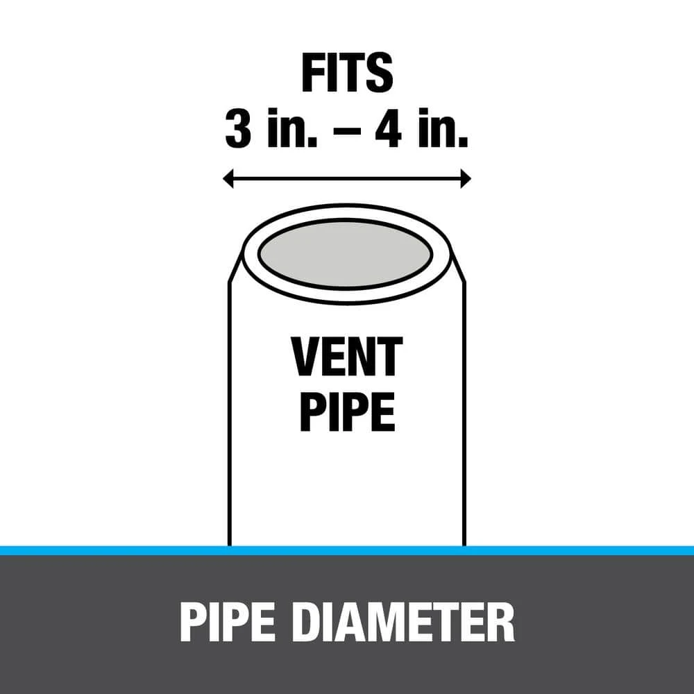 All-Flash No-Calk Vent Pipe Rain Collar With 3 In. - 4 In. Adjustable Diameter 5 All-Flash No-Calk Vent Pipe Rain Collar With 3 In. - 4 In. Adjustable Diameter - Image 5