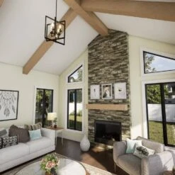 Heritage Timber Reclaimed Axed Cut 66 In. W X 9.5 In. D X 7.5 In. H Cap-Shelf Mantel 19 Heritage Timber Reclaimed Axed Cut 66 In. W X 9.5 In. D X 7.5 In. H Cap-Shelf Mantel -Fire Place Store oatmeal ekena millwork mantel shelves manurd10x08x66ot 4f 1000