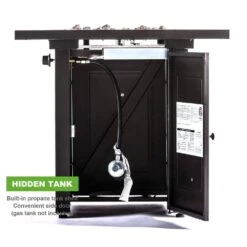 28 In. W Outdoor Powder Coated Iron 50,000 BTU Propane Fire Pit Fireplace Table 12 28 In. W Outdoor Powder Coated Iron 50,000 BTU Propane Fire Pit Fireplace Table -Fire Place Store outdoor fireplaces lxy hwhp5 1f 1000