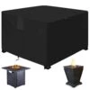 Fire Pit Cover Square, Heavy Duty PU Waterproof Patio Brazier Cover For Gas Fire Table, 45 In. L X 45 In. W X 25 In. H
