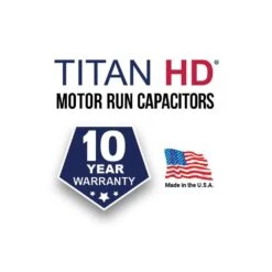 TITAN HD 35+5MFD, 440-Volt/370-Volt Dual Voltage Round Run Capacitor -Fire Place Store packard capacitors prcfd355a 1f 1000