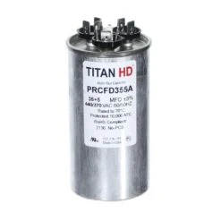 TITAN HD 35+5MFD, 440-Volt/370-Volt Dual Voltage Round Run Capacitor