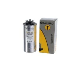 TITAN PRO 35 Plus 5 MFD 440/370V Dual Voltage Round Run Capacitor -Fire Place Store packard capacitors trcfd355 d4 1000