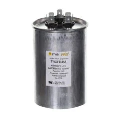 TITAN PRO 45 Plus 5 MFD 440/370V Dual Voltage Round Run Capacitor
